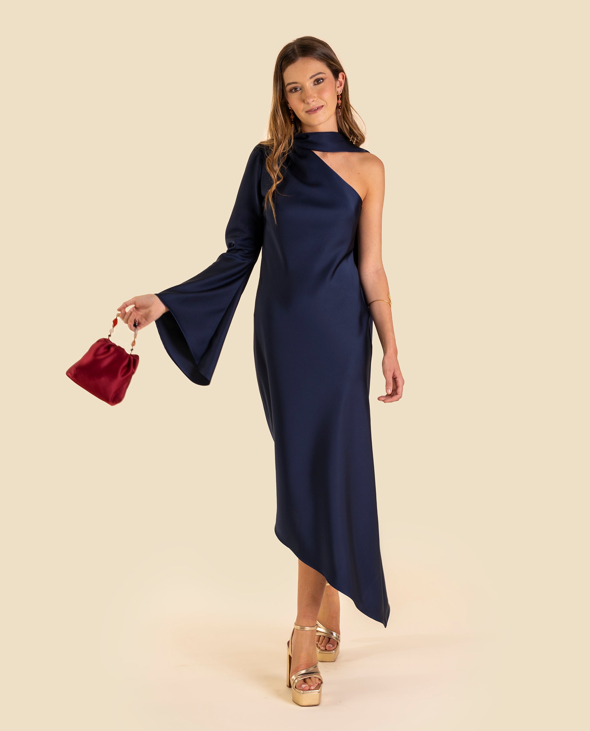 VESTIDO MRS. CORTÉS · AZUL MARINO