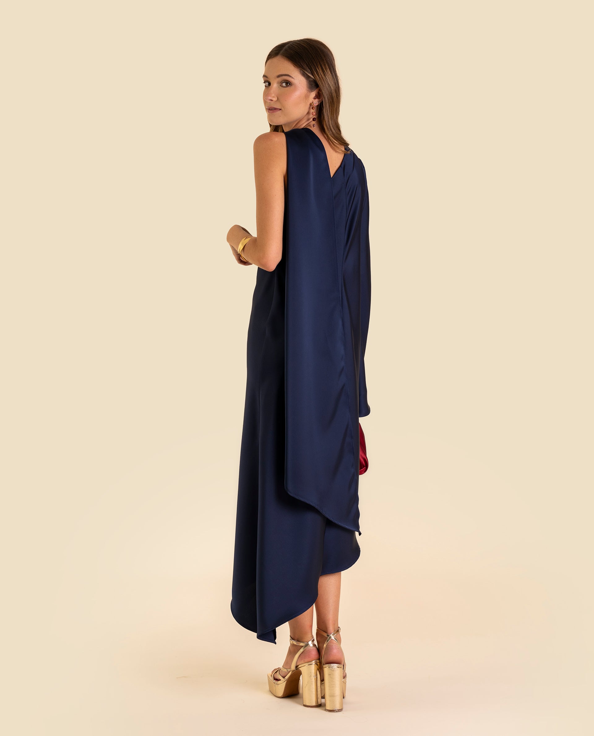 VESTIDO MRS. CORTÉS · AZUL MARINO