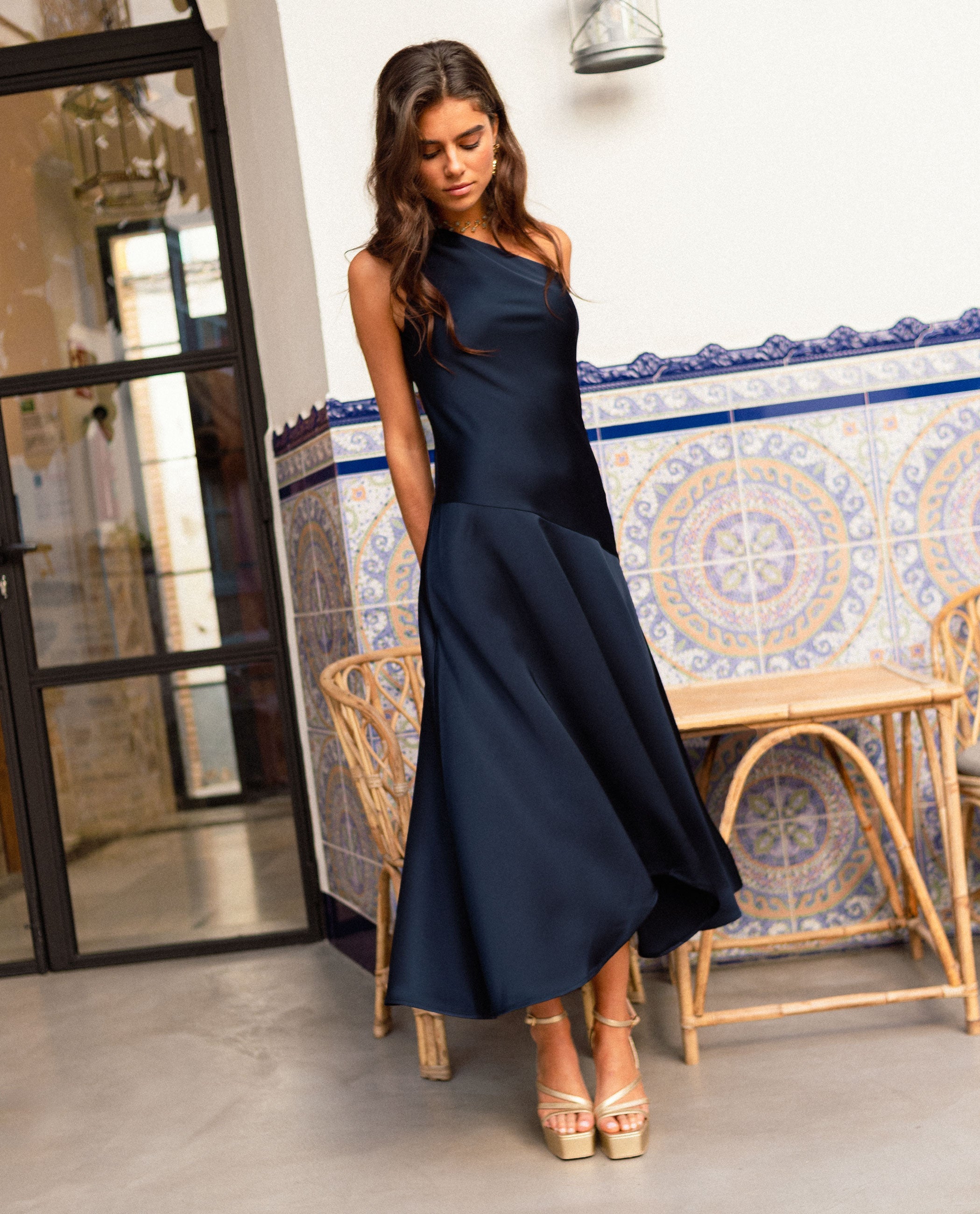 VESTIDO LEONOR · AZUL MARINO