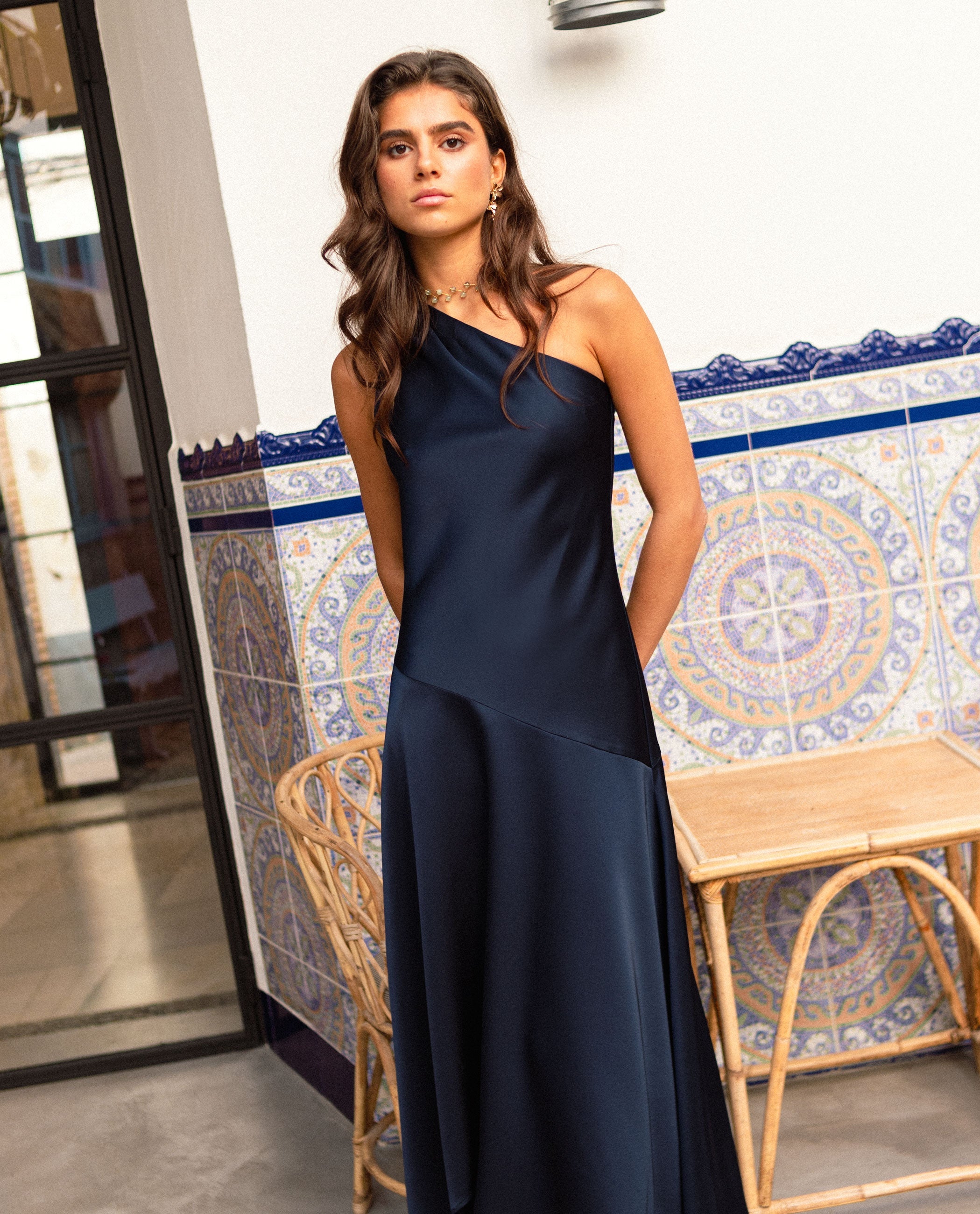 VESTIDO LEONOR · AZUL MARINO