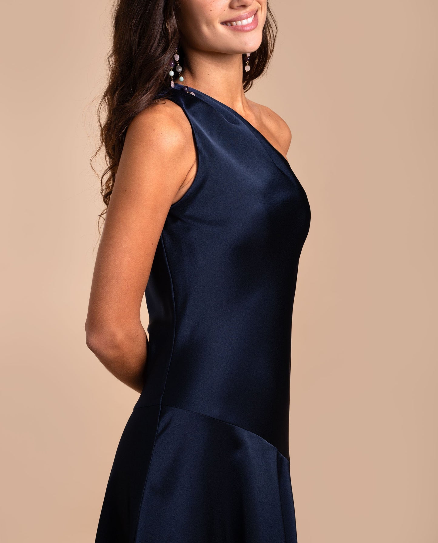 VESTIDO LEONOR  AZUL MARINO