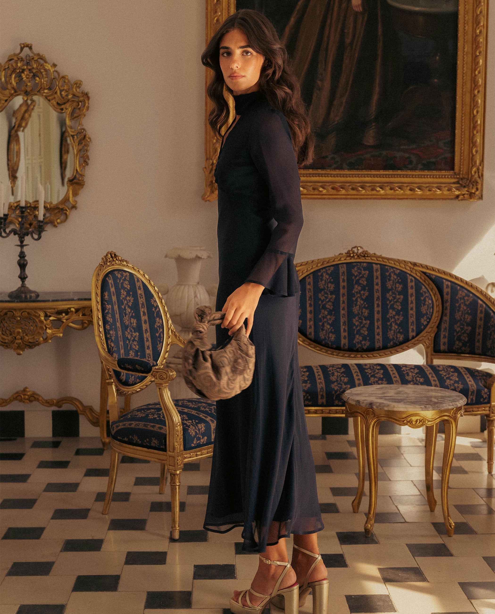 VESTIDO PALOMA · AZUL MARINO