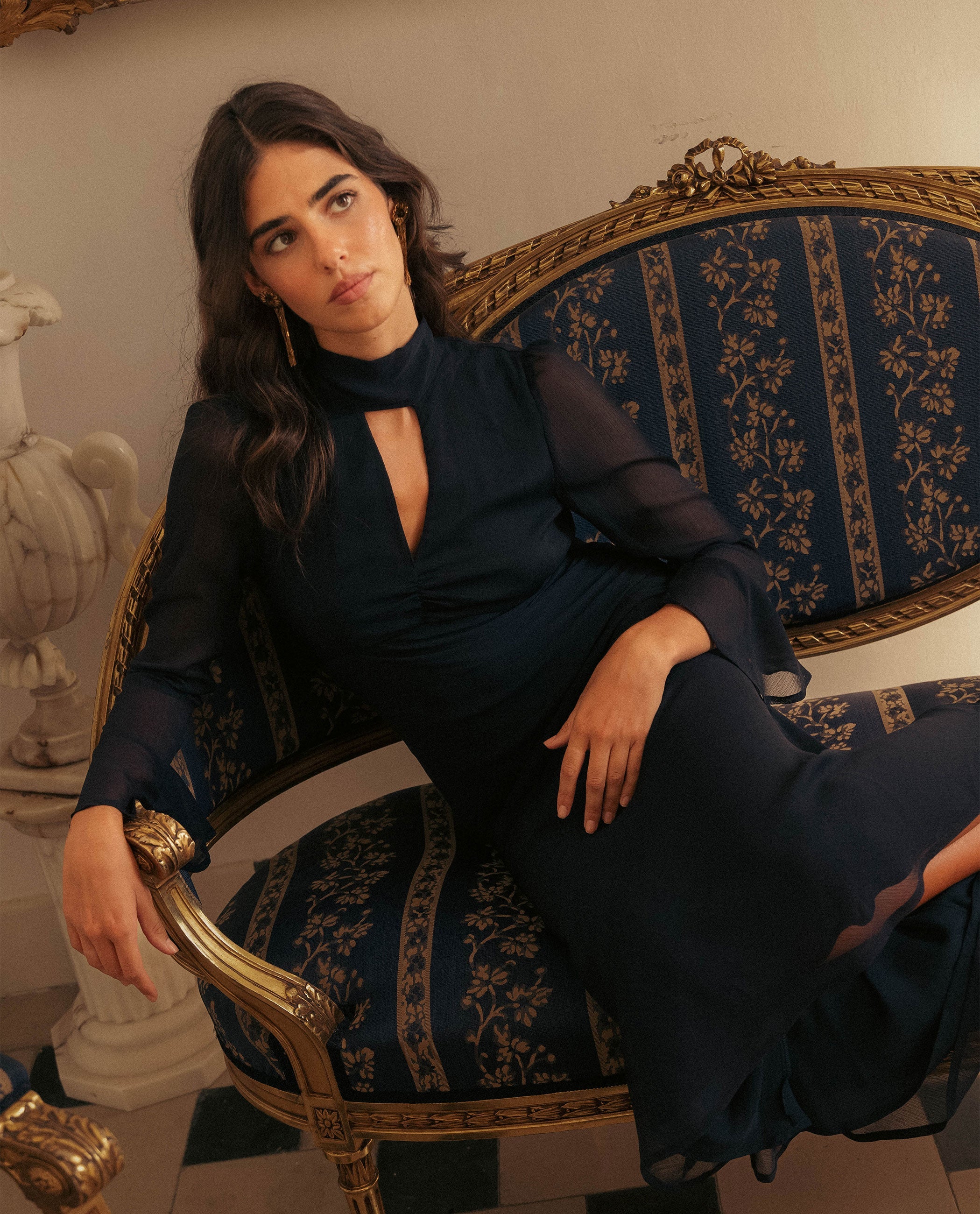 VESTIDO PALOMA · AZUL MARINO