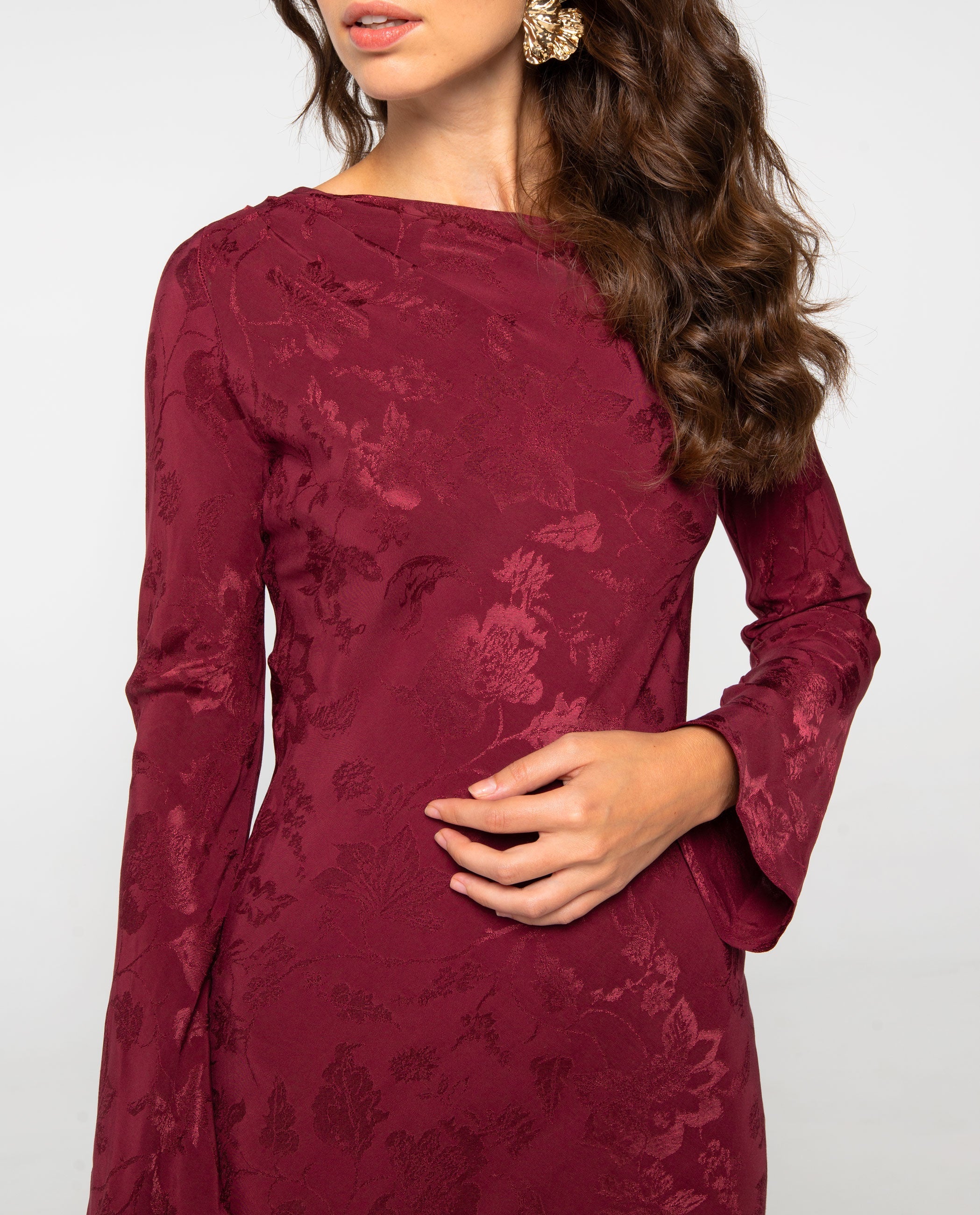 VESTIDO MANUELA · CIRUELA