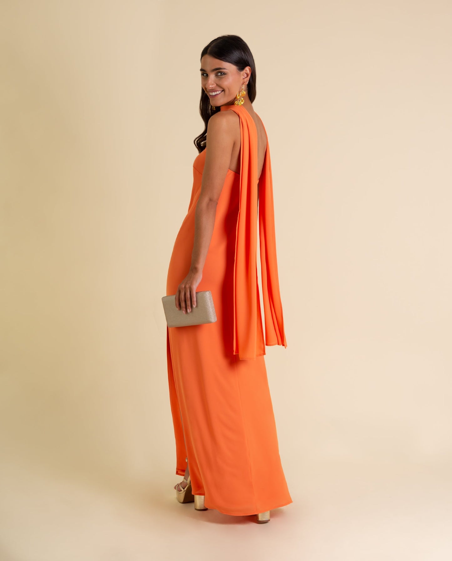 VESTIDO MRS. ARTEAGA  NARANJA