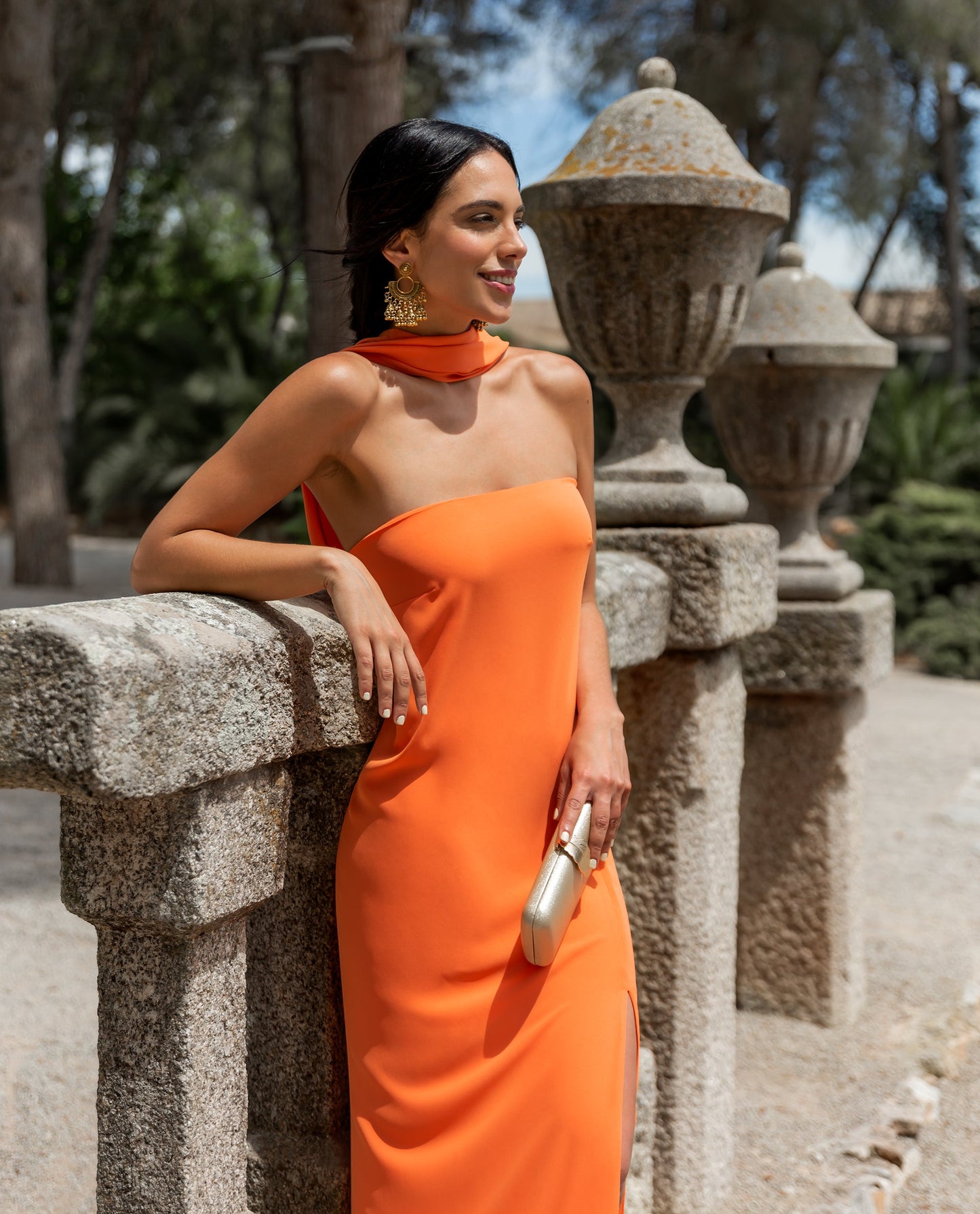 VESTIDO MRS. ARTEAGA  NARANJA