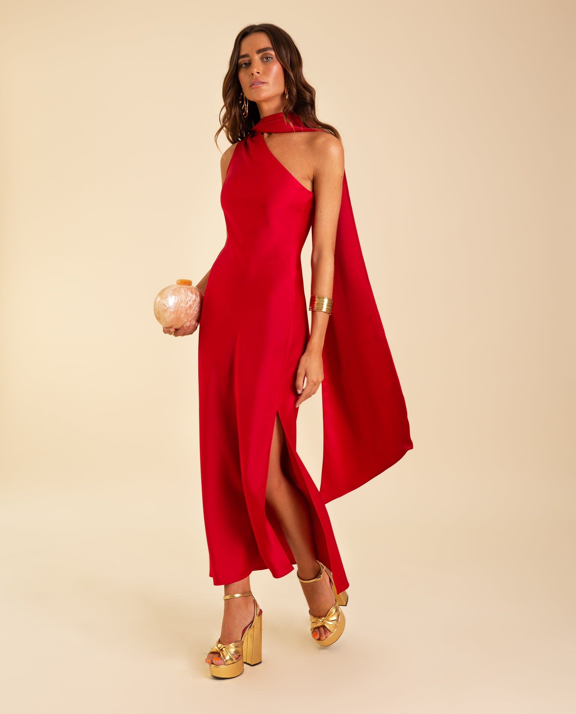 VESTIDO MRS. ABRIL · ROJO