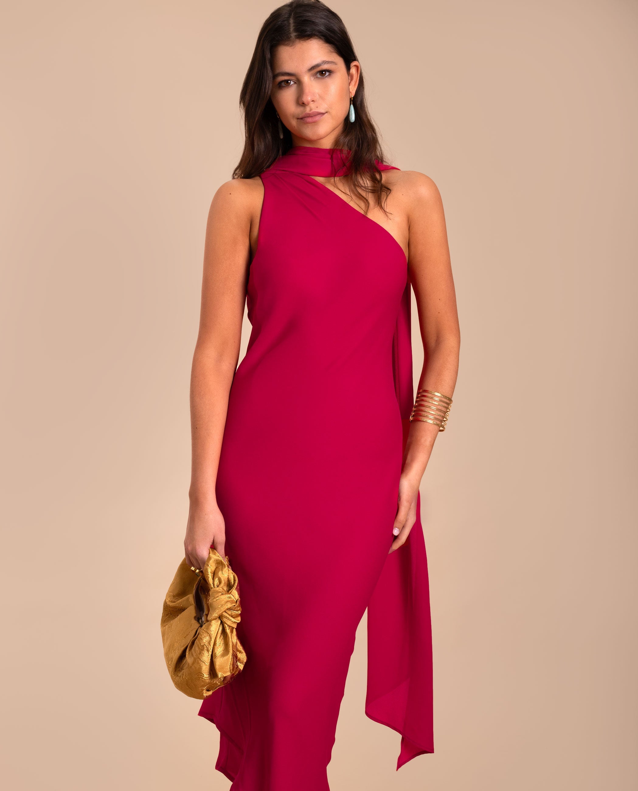 VESTIDO GINEBRA · CEREZA
