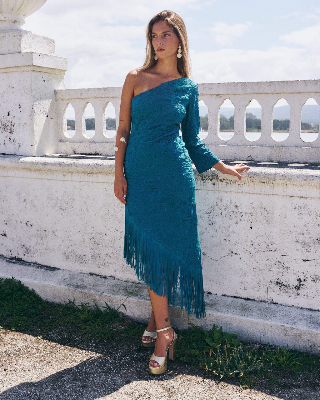 Vestido Midi Xulia Turquesa