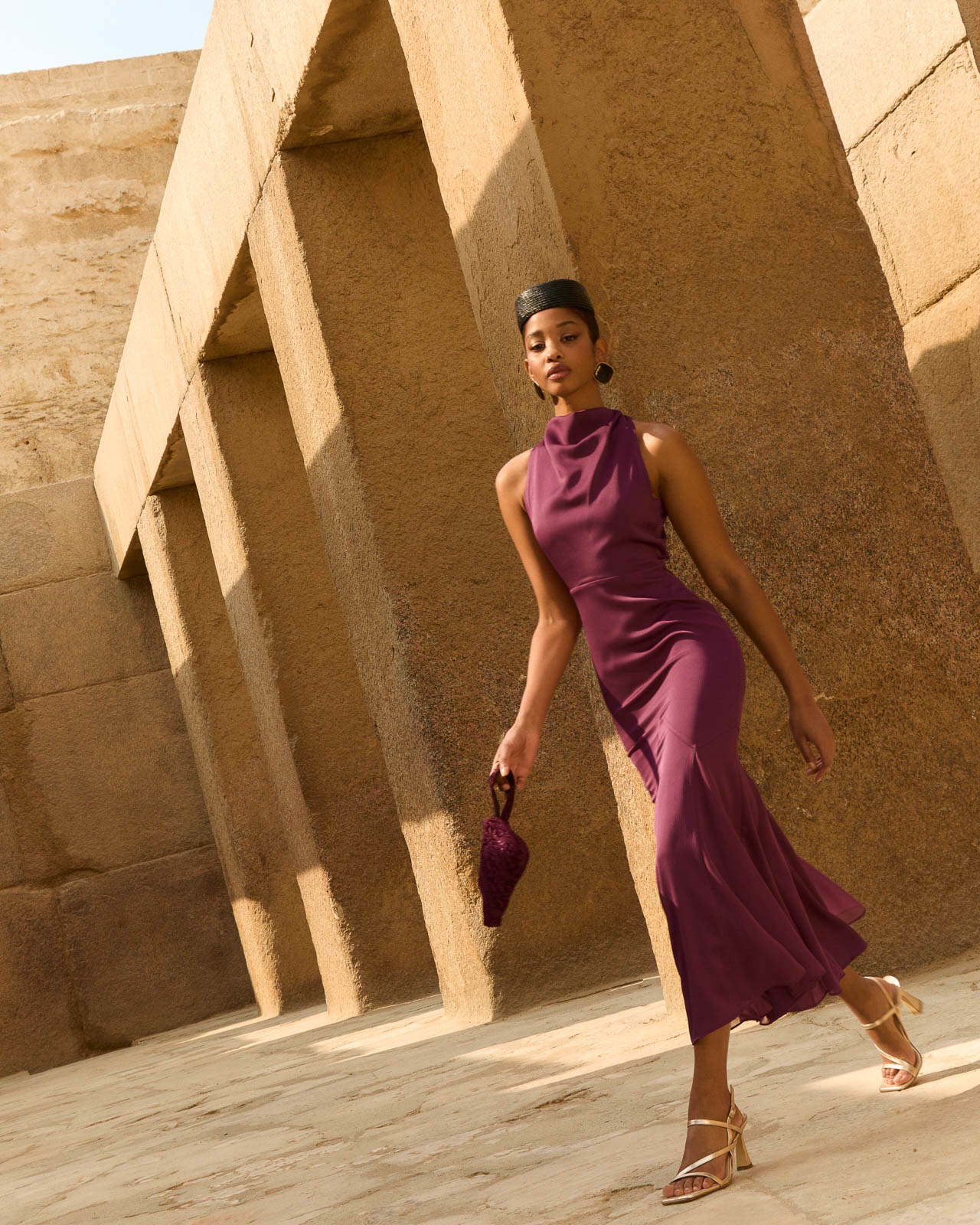 Vestido Nailah Ciruela