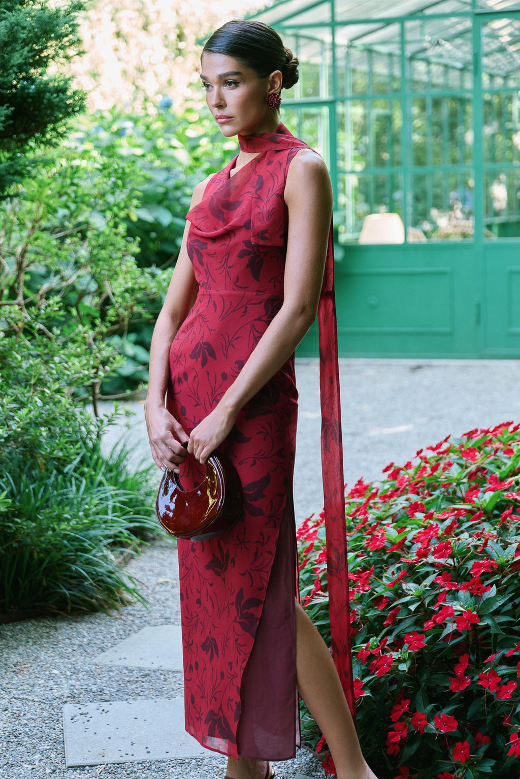Vestido Palazzo Florisse Rojo