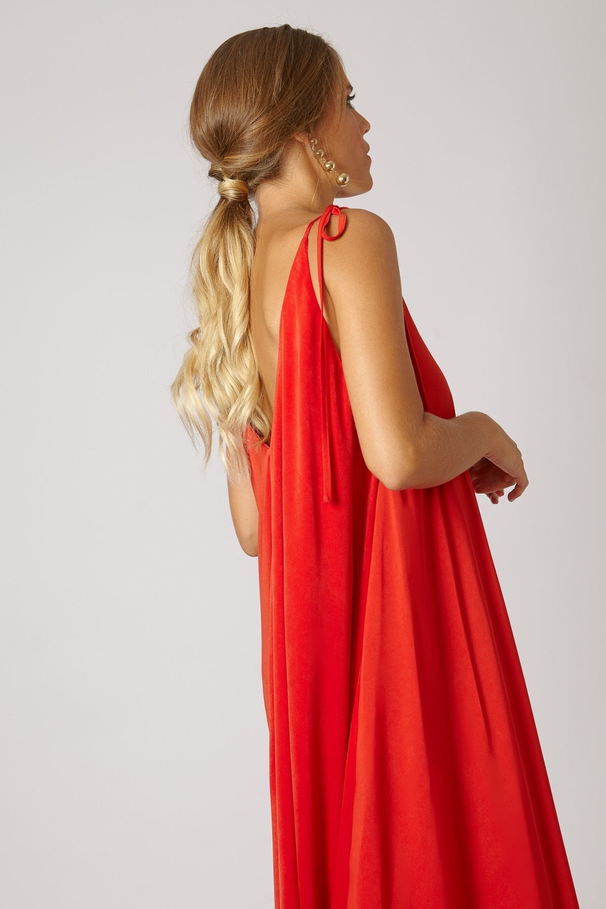 VESTIDO PIPI ROJO TOMATE   ICONICS