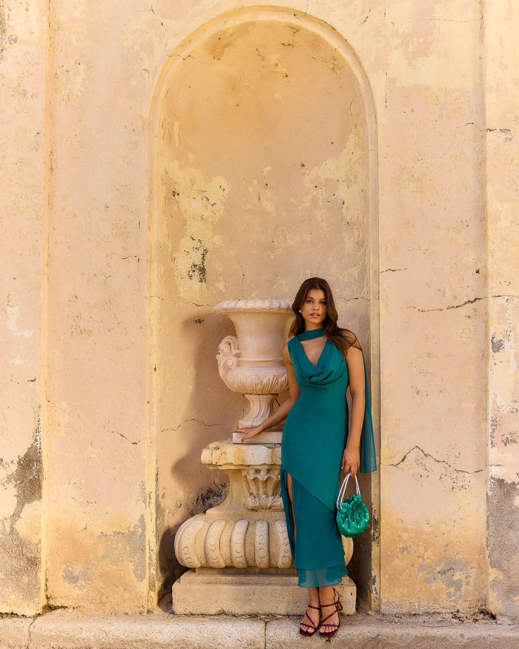 Vestido Rabat Azul petróleo