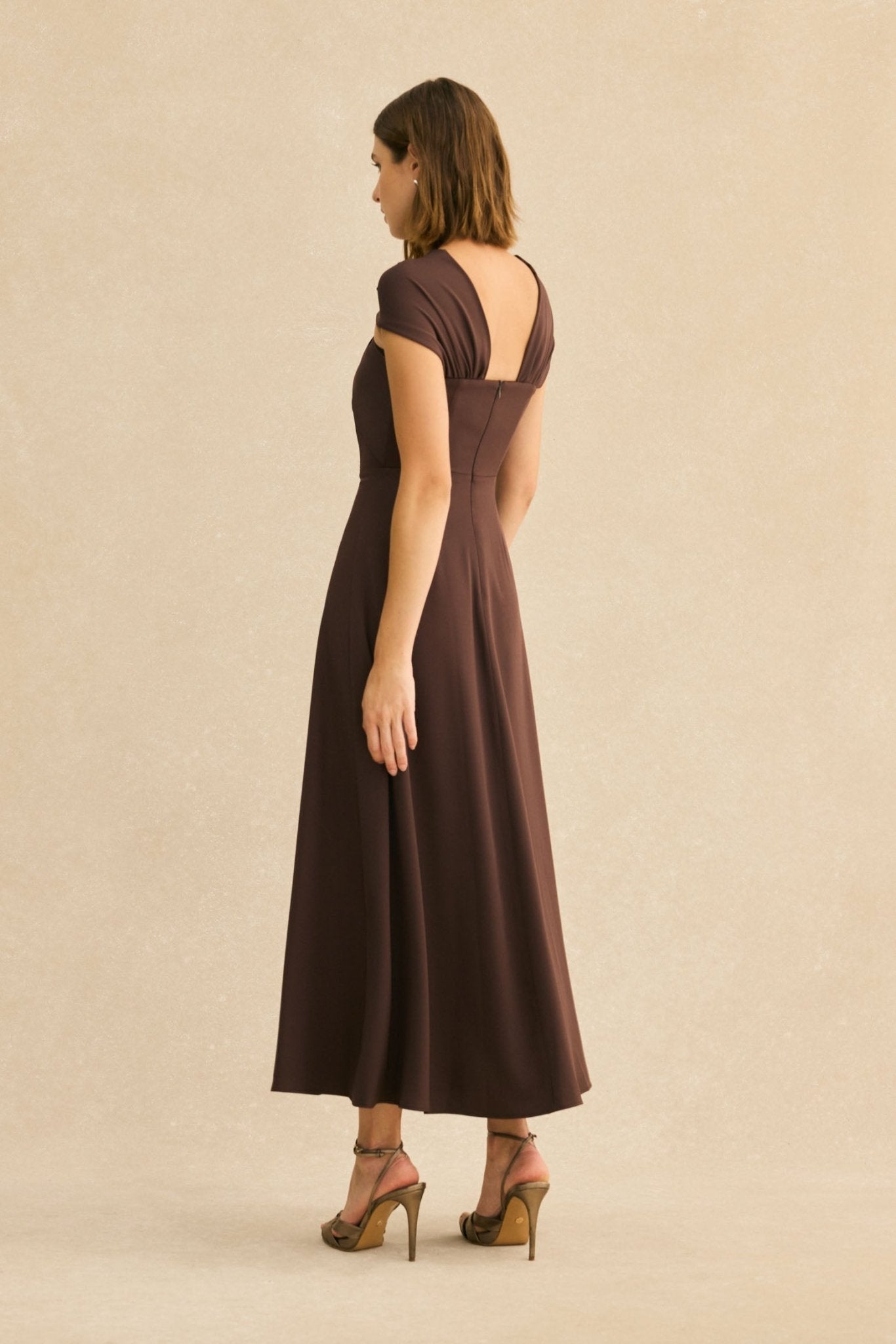 Vestido SUZANNE Marrón Cacao