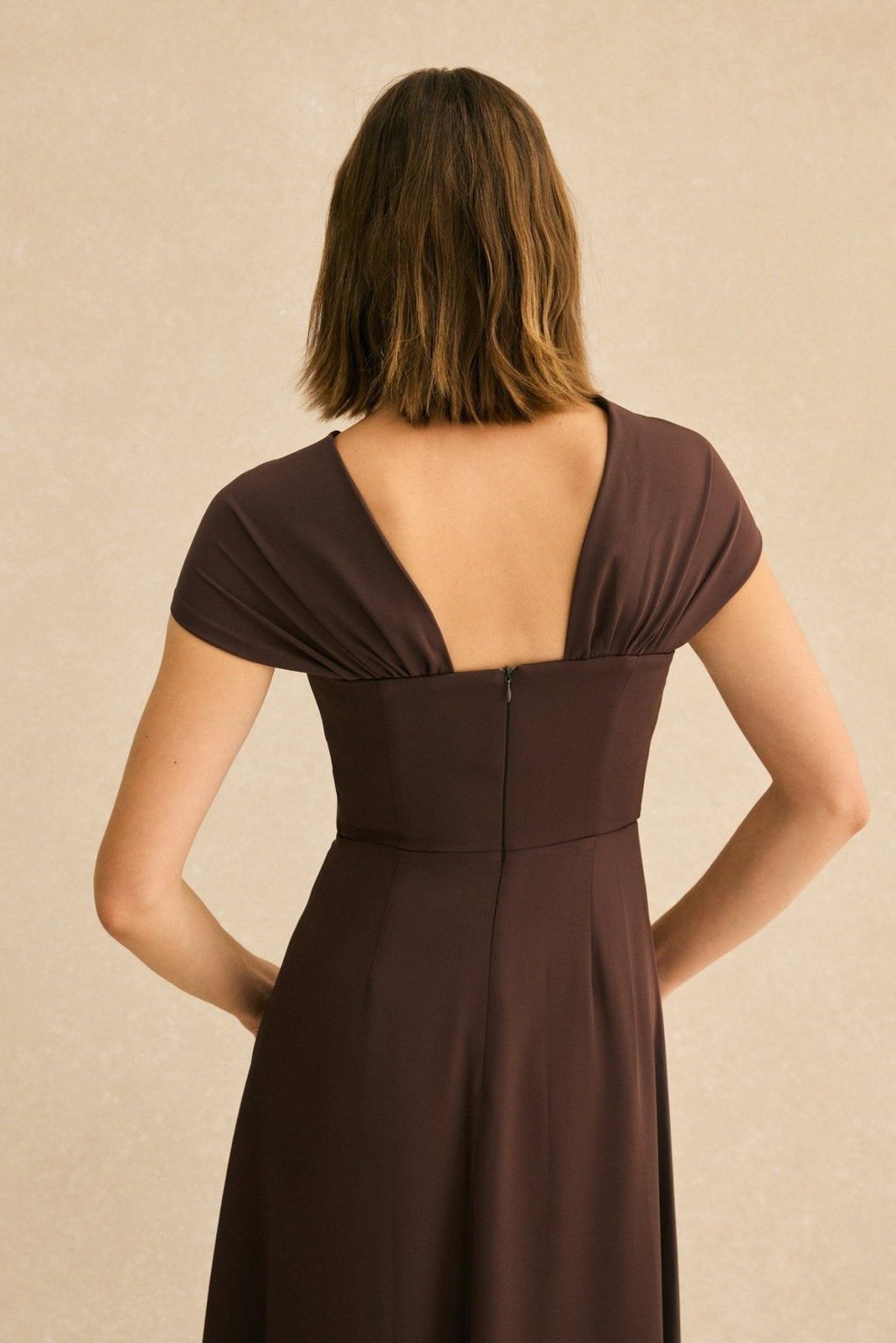 Vestido SUZANNE Marrón Cacao