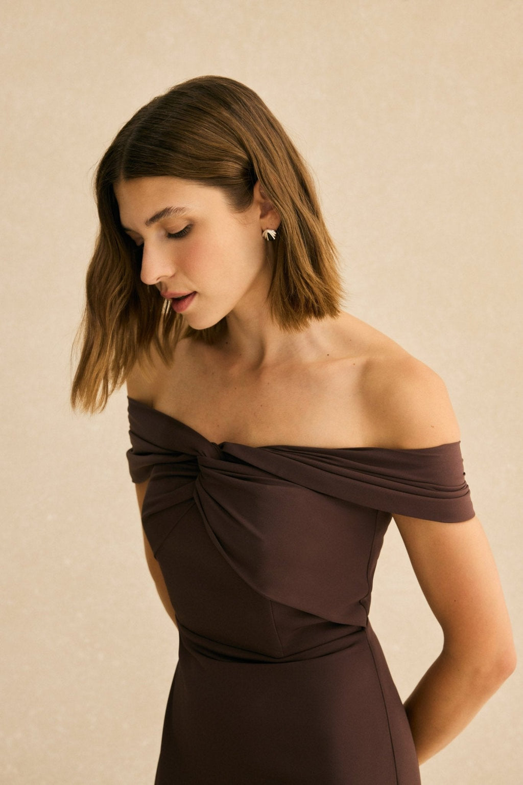 Vestido SUZANNE Marrón Cacao