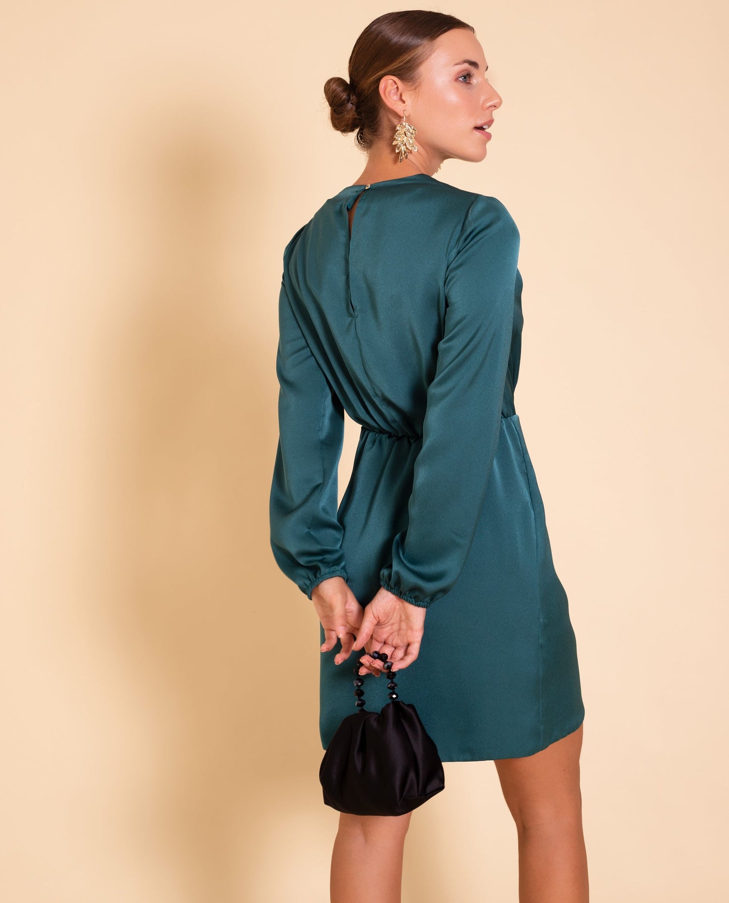 VESTIDO MRS BAILEY  VERDE BOTELLA