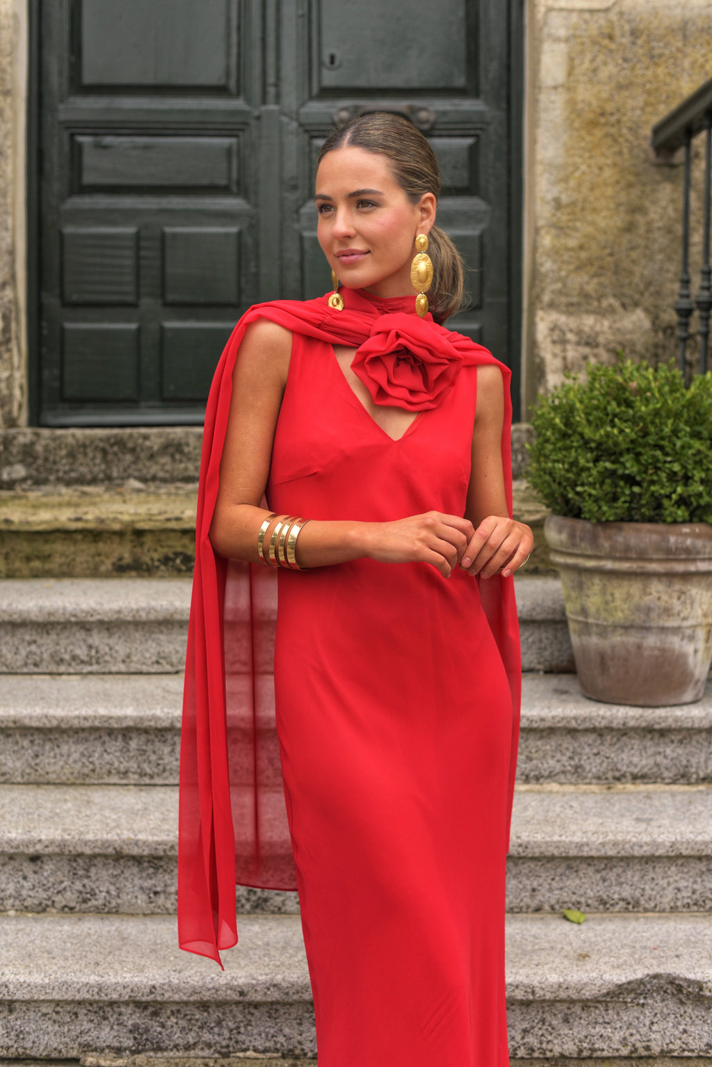 Vestido Lady Gacela rojo