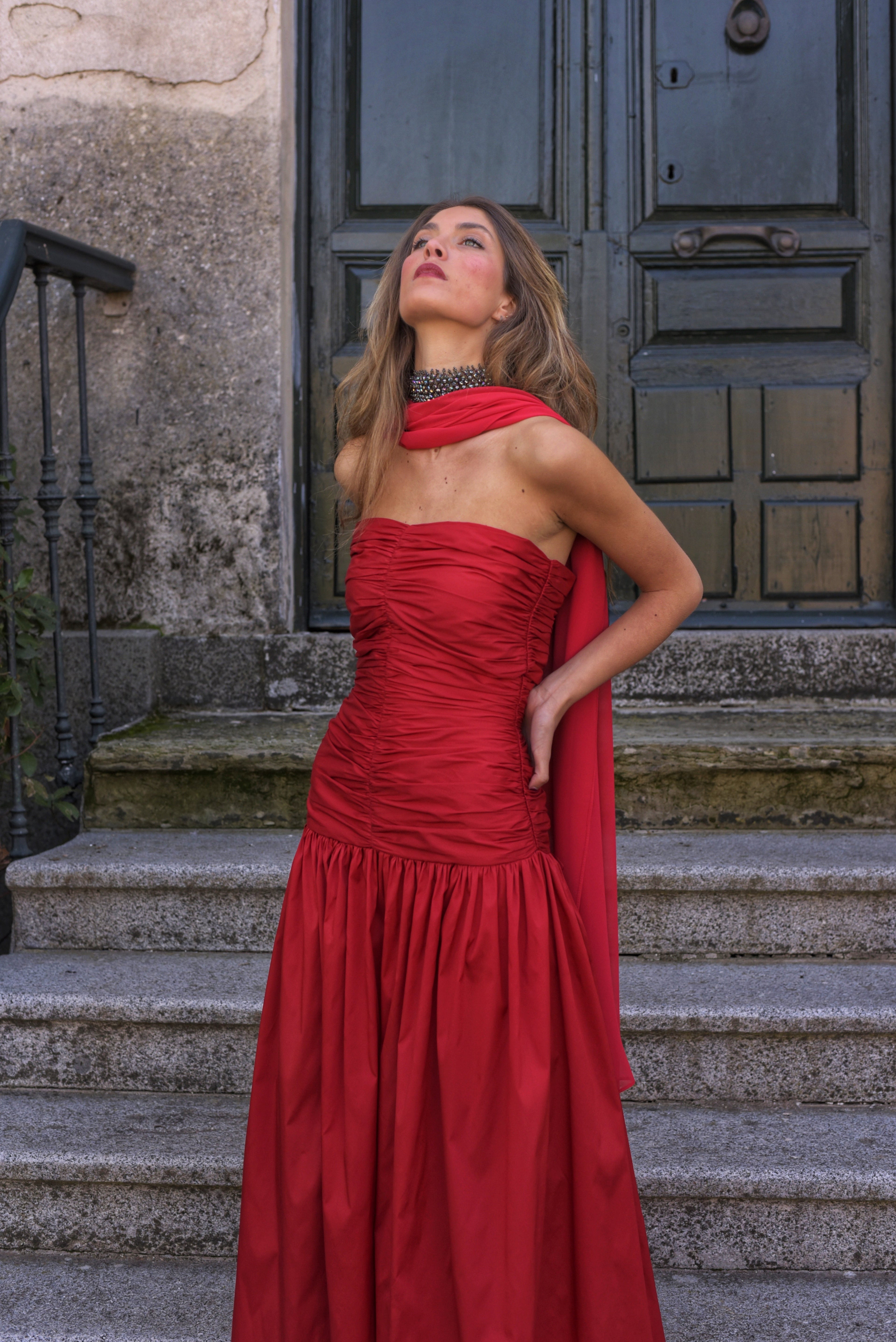 Vestido Lady Pantera rojo
