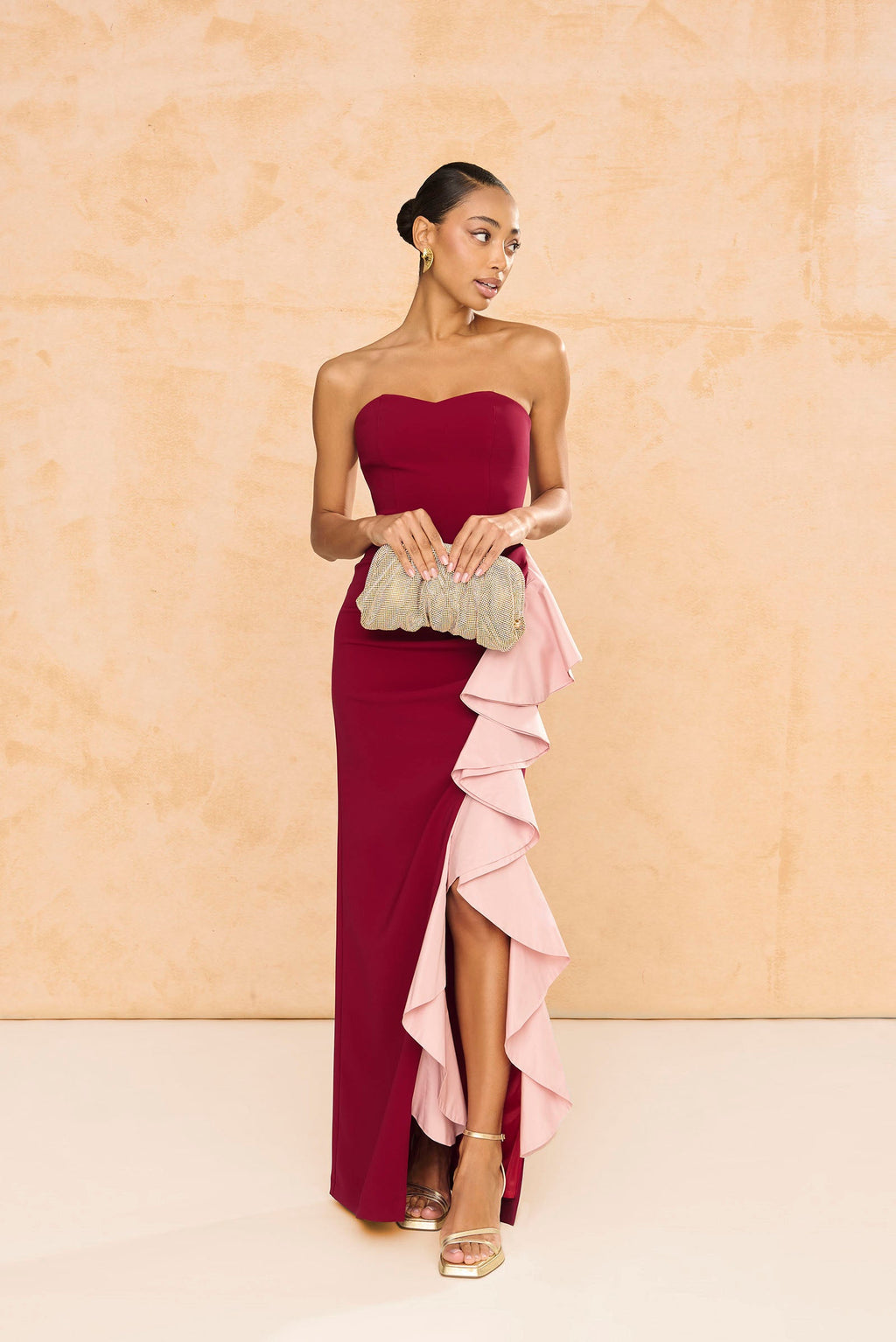 Vestido Macarena Granate