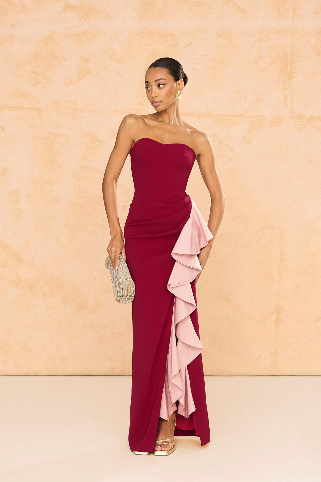 Vestido Macarena Granate